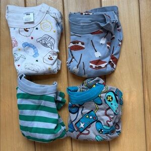 Hanna Andersson Kids Pajama Sets (Set of 4) - 100/4 - Short Sleeve